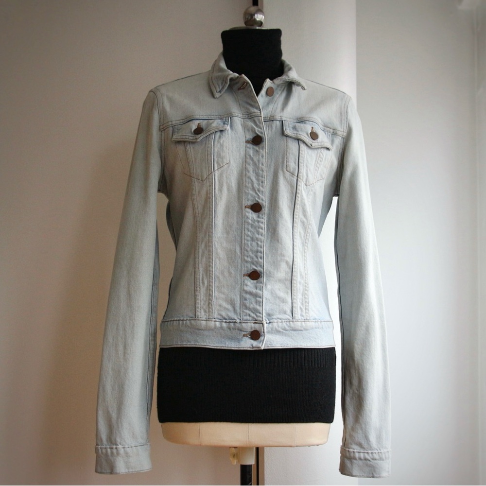 J Brand Faded Light Wash Softened Denim Jacket